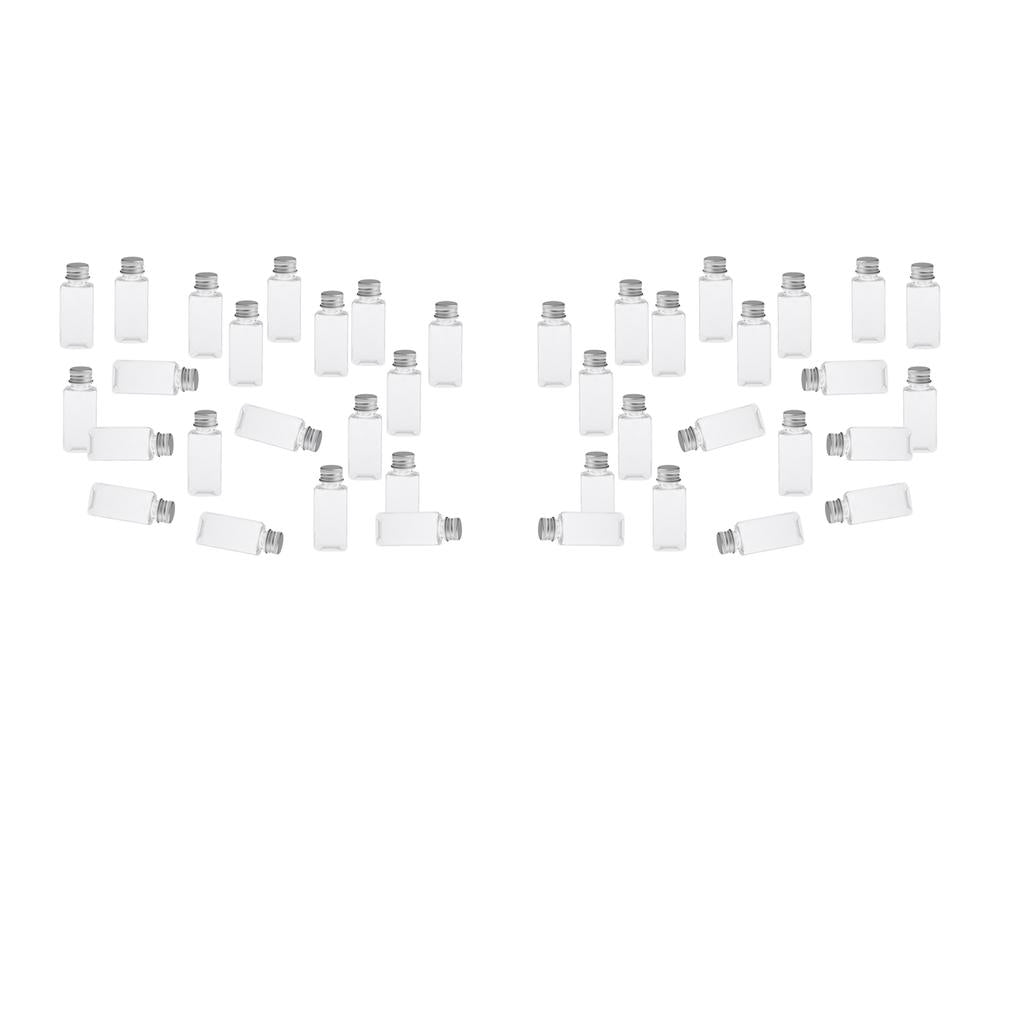 40 Pieces Empty Refillable Bottles for Travel Makeup Lotions Wash Shampoo