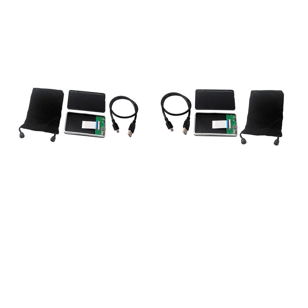 2Pack USB2.0 to 1.8 CE/ZIF Hard Drive Disk Aluminum Enclosure External Case"