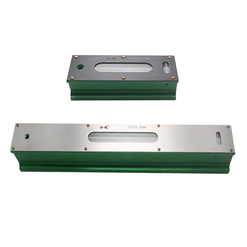 2 Pieces High Precision 0.02mm Bar Level Engineers, Carbon Steel 100mm 250mm