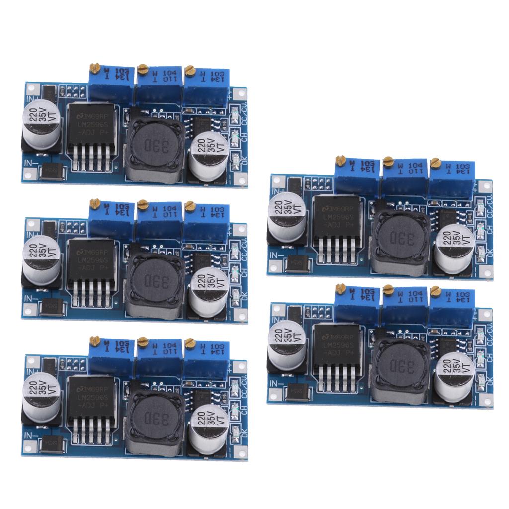 5x DC-DC LM2596 Adjustable Power Supply CC-CV Module LED Regulator