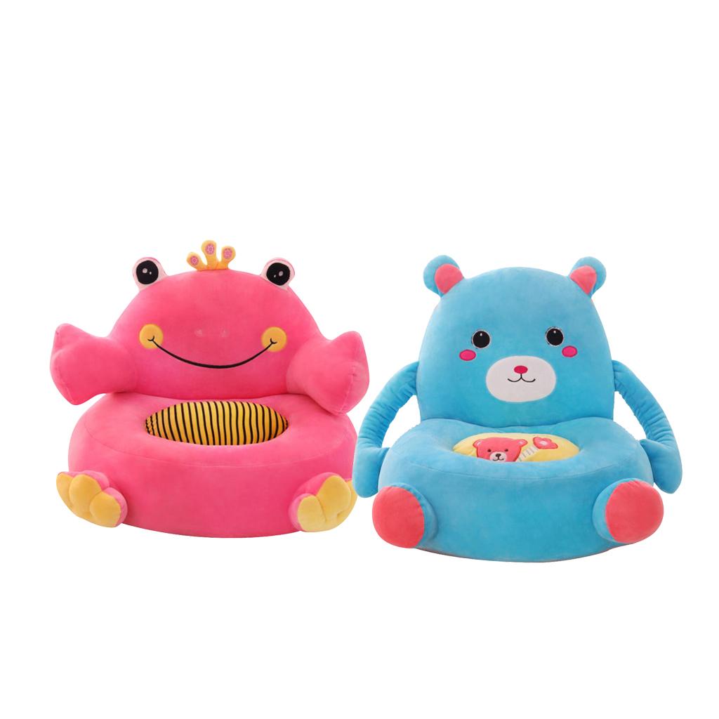 2Pcs Soft Plush Animal Shape Foot Stool Cover with Chair Leg Socks Pink Frog