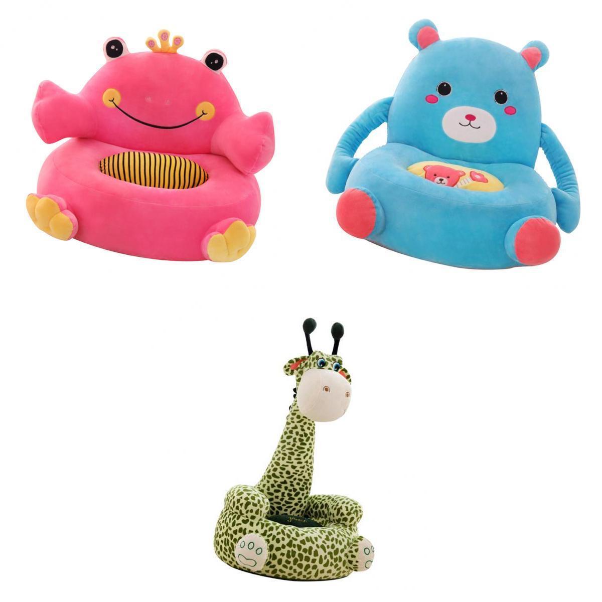 3Pcs Soft Plush Animal Shape Foot Stool Cover with Chair Leg Socks Pink Frog