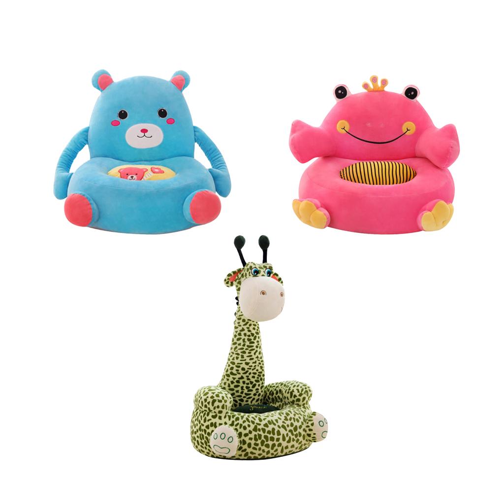 3Pcs Soft Plush Animal Shape Foot Stool Cover with Chair Leg Socks Pink Frog