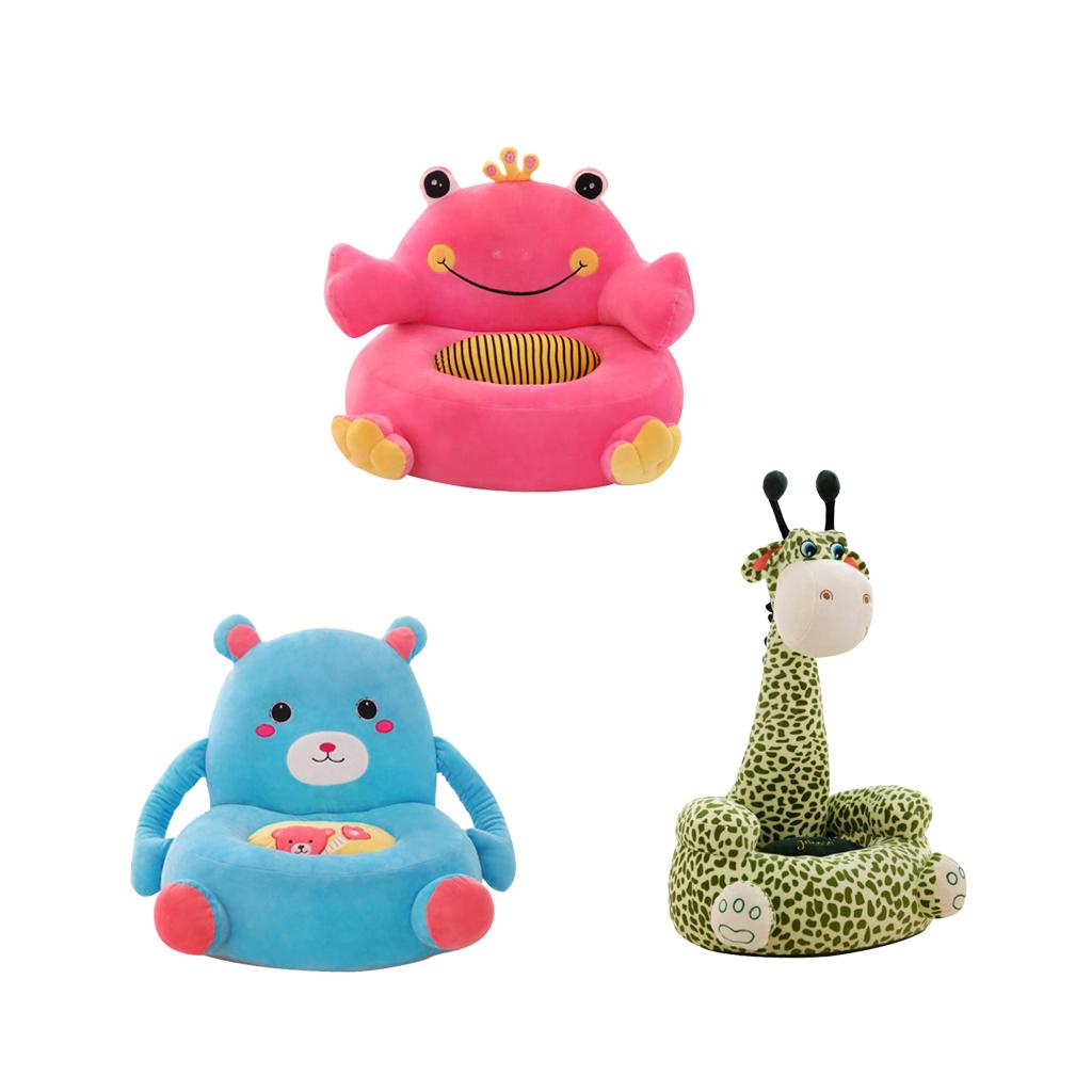 3Pcs Soft Plush Animal Shape Foot Stool Cover with Chair Leg Socks Pink Frog