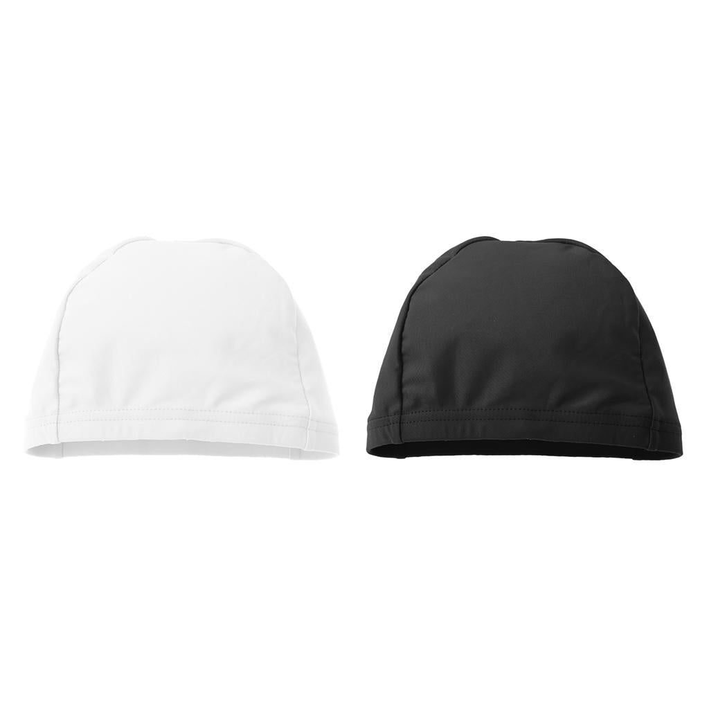 2x Skull Helmet Liner Beanie for Cycling Swimming Bathing Black & White