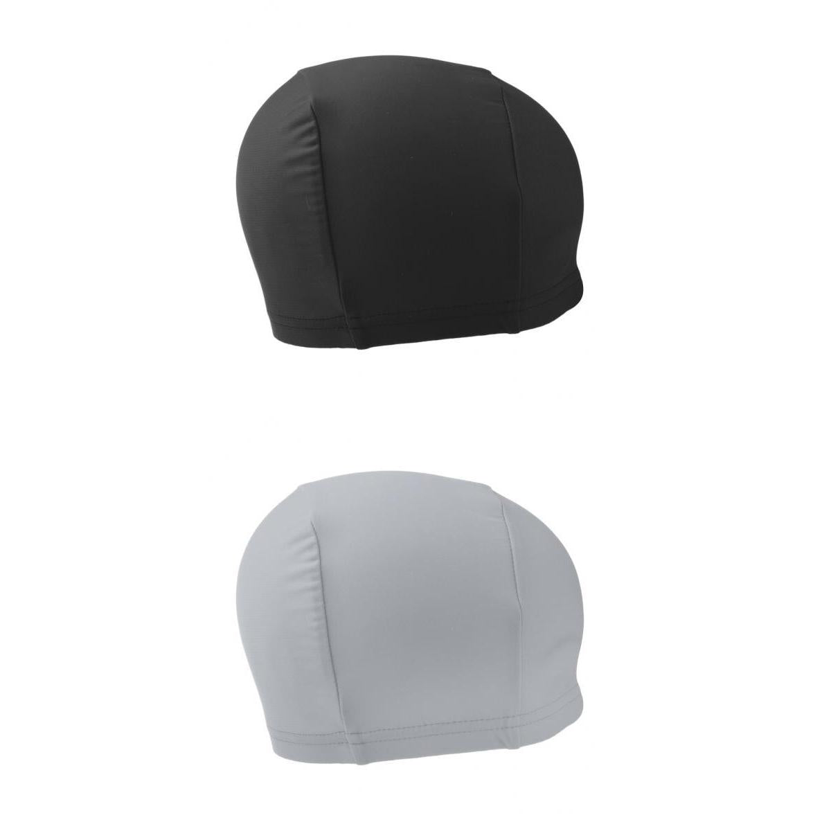 2x Skull Cap Helmet Liner Beanie for Cycling Swimming Bathing Black & Gray