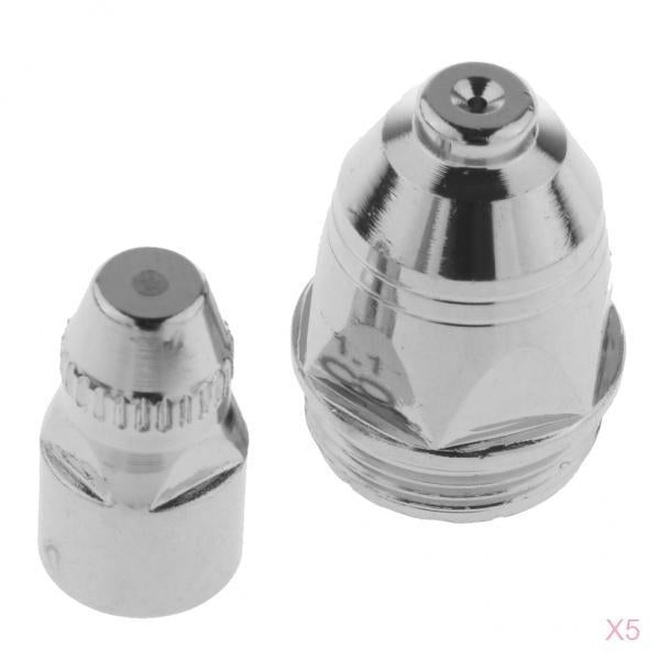 5x P-80 Plasma Cutter Nozzle Torch Electrode Welding 1.7 Hole Cutting Nozzle