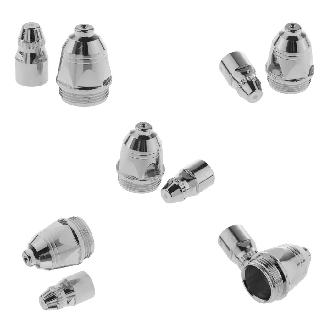 5x P-80 Plasma Cutter Nozzle Torch Electrode Welding 1.7 Hole Cutting Nozzle