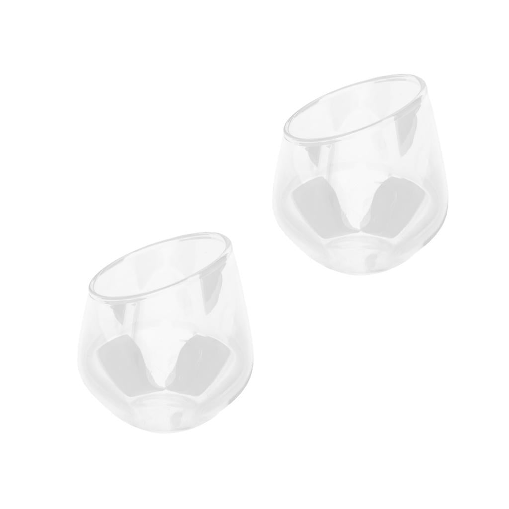 2xCreative Stemless Wine Glass Cup Tumblers 500ml