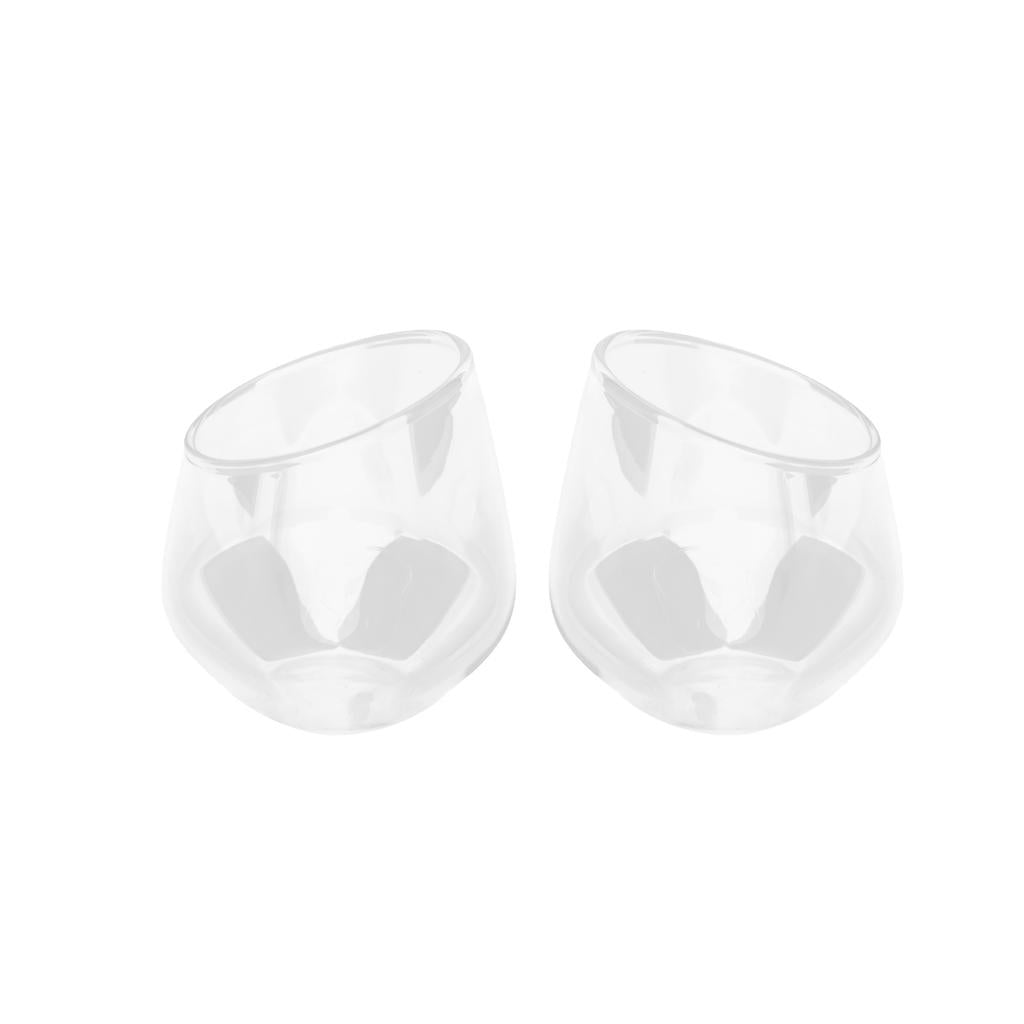 2xCreative Stemless Wine Glass Cup Tumblers 500ml