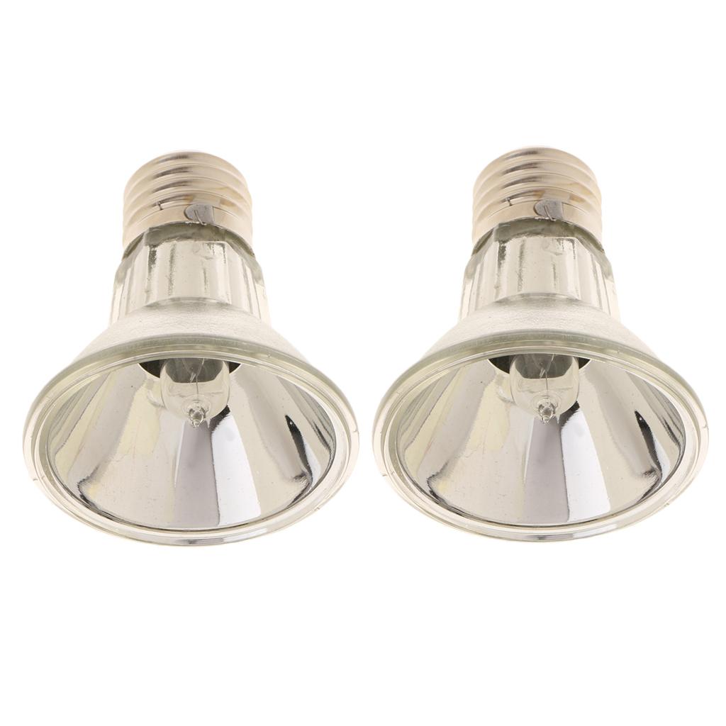 2pcs E27 Reptile Halogen Spotlight Full Spectrum UVA UVB Heating Light 25W