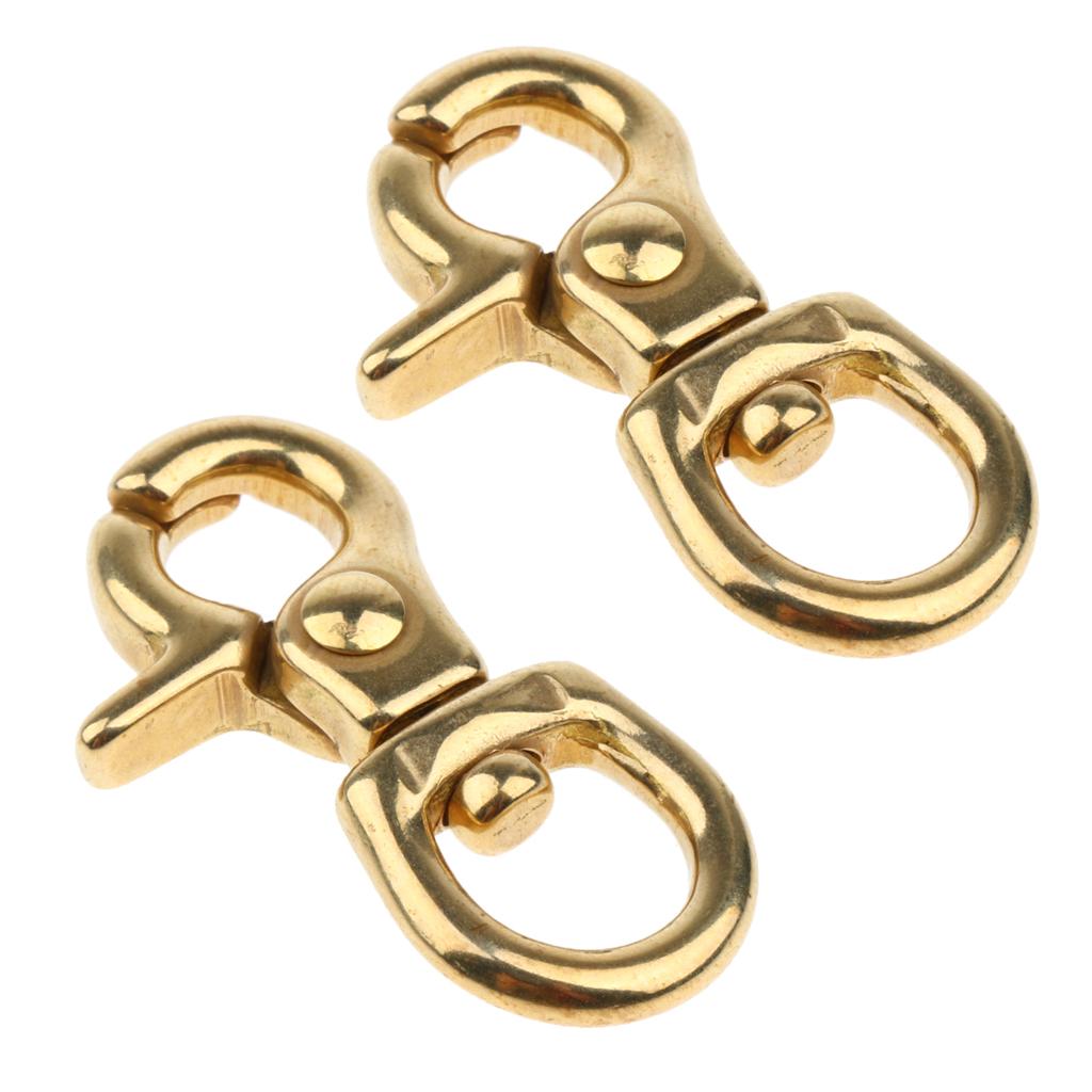 2x Lobster Clasp Hook Keychain Swivel Trigger Snap Hook Buckle Finding 10mm