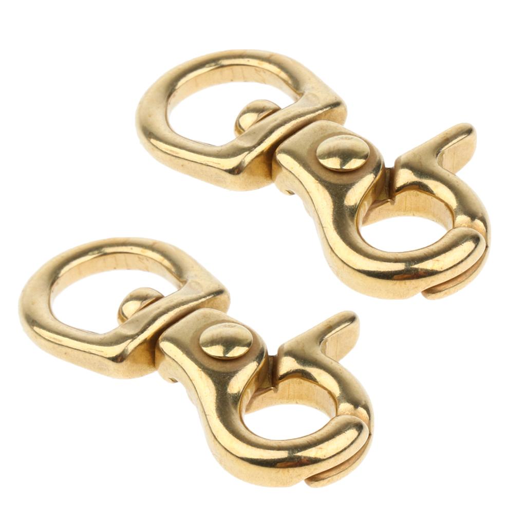 2x Lobster Clasp Hook Keychain Swivel Trigger Snap Hook Buckle Finding 10mm
