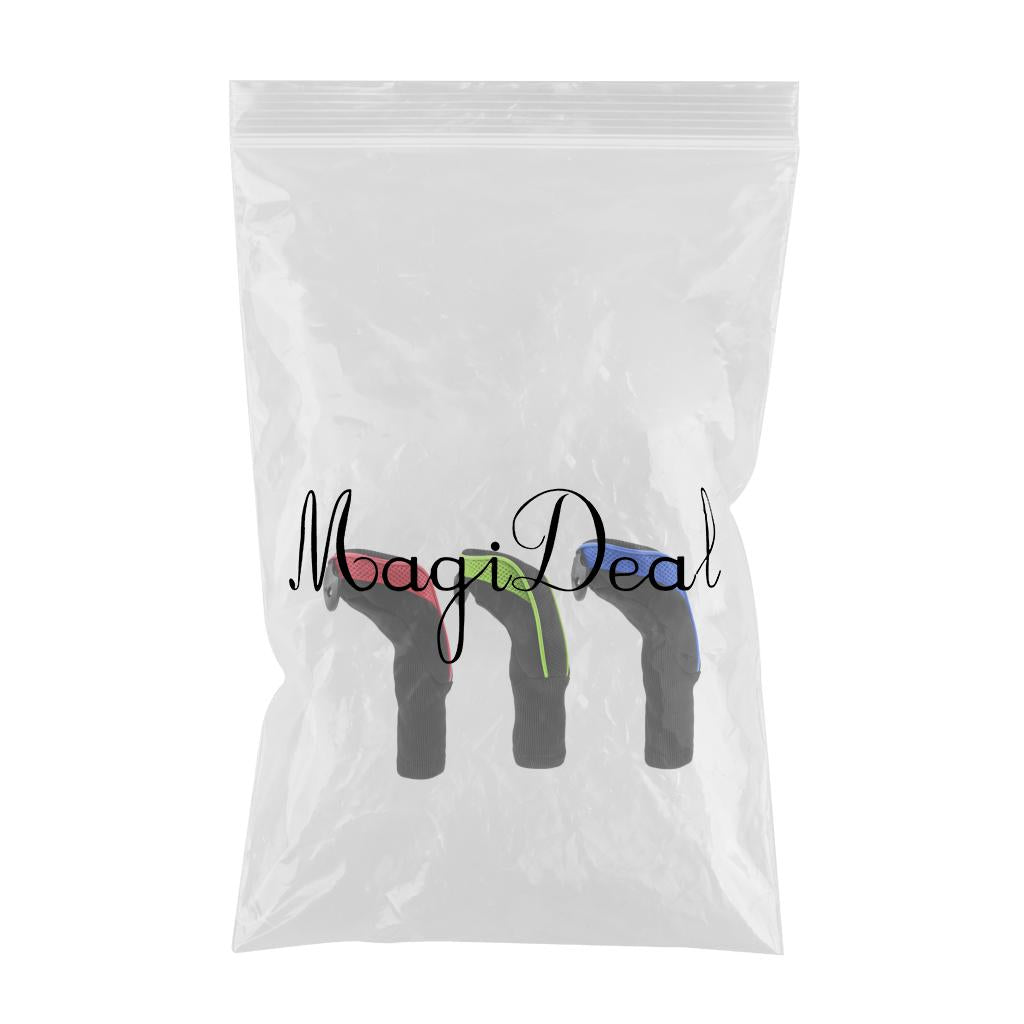3Pcs Long Neck Headcover Golf Club Head Covers Golf Hybrid Headcovers