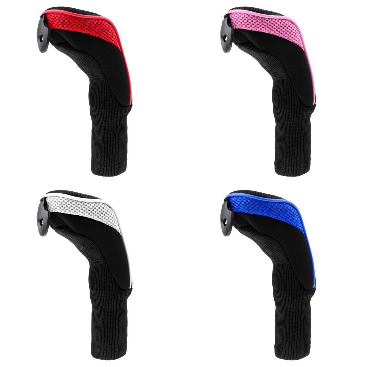 4Pcs Long Neck Golf Club Rescue Headcovers Golf Hybrid UT Headcover