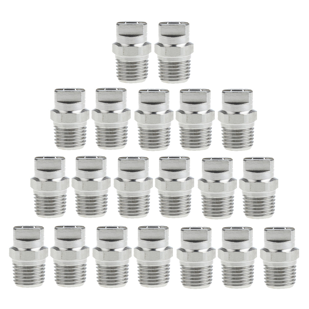 20 Pieces High Pressure Spray Nozzle Tip 1/4 Pressure Washer Accessories"