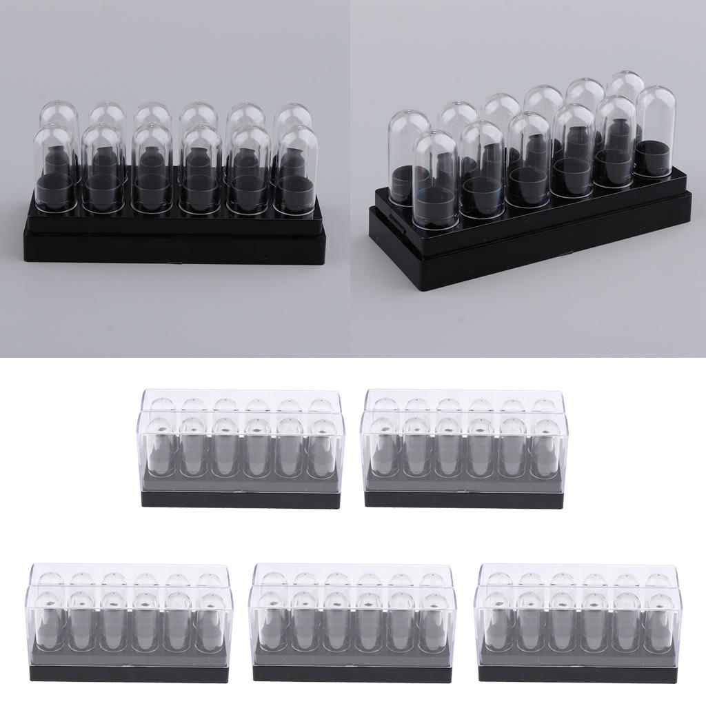 5x Empty Lipstick Tubes Lip Balm Container DIY Cosmetics Makeup Tools w/ Cap