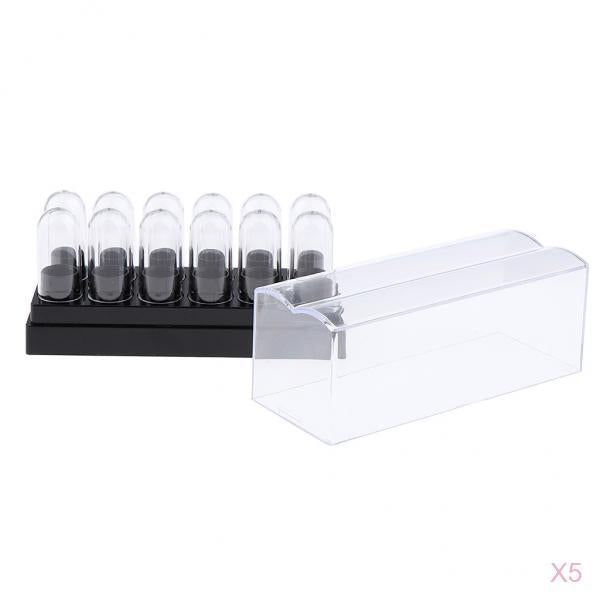 5x Empty Lipstick Tubes Lip Balm Container DIY Cosmetics Makeup Tools w/ Cap