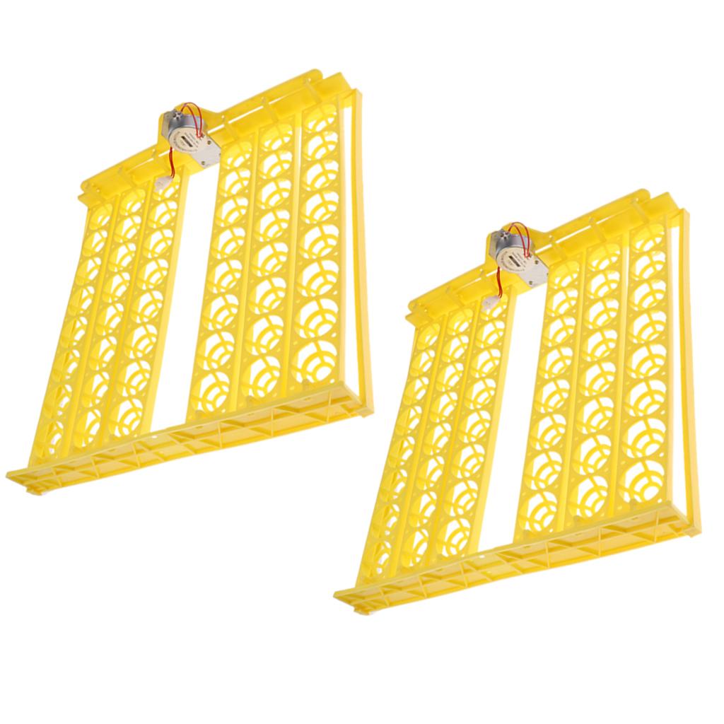 2PCS 110V 48-digital Automatic Egg Turner Tray Chicken Egg brood Turner