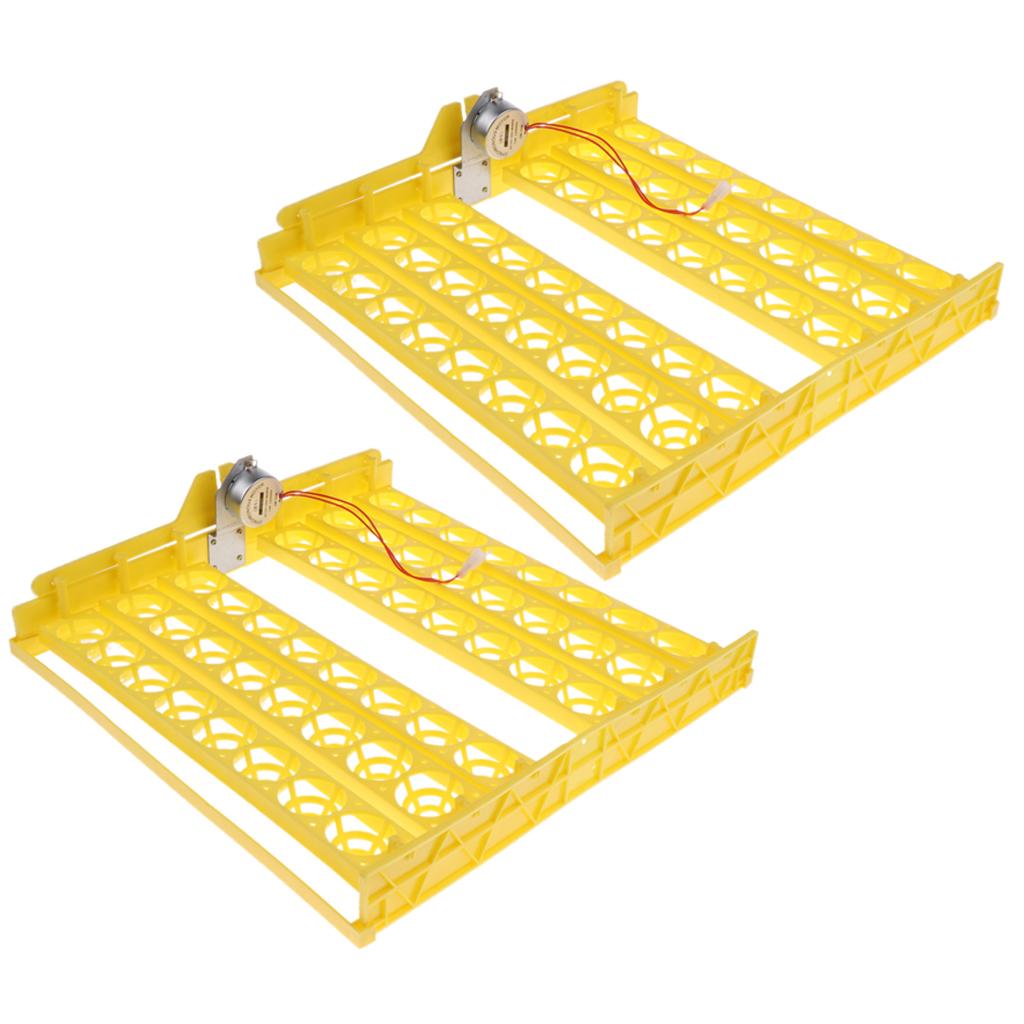 2PCS 110V 48-digital Automatic Egg Turner Tray Chicken Egg brood Turner
