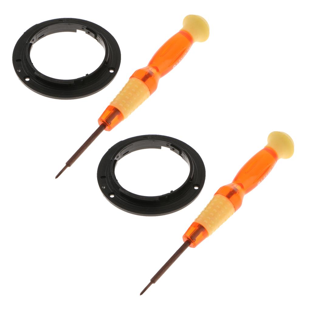 2 Piece 58mm Bayonet Mount Rings for Nikon 18-135 18-55 18-105 55-200mm Lens