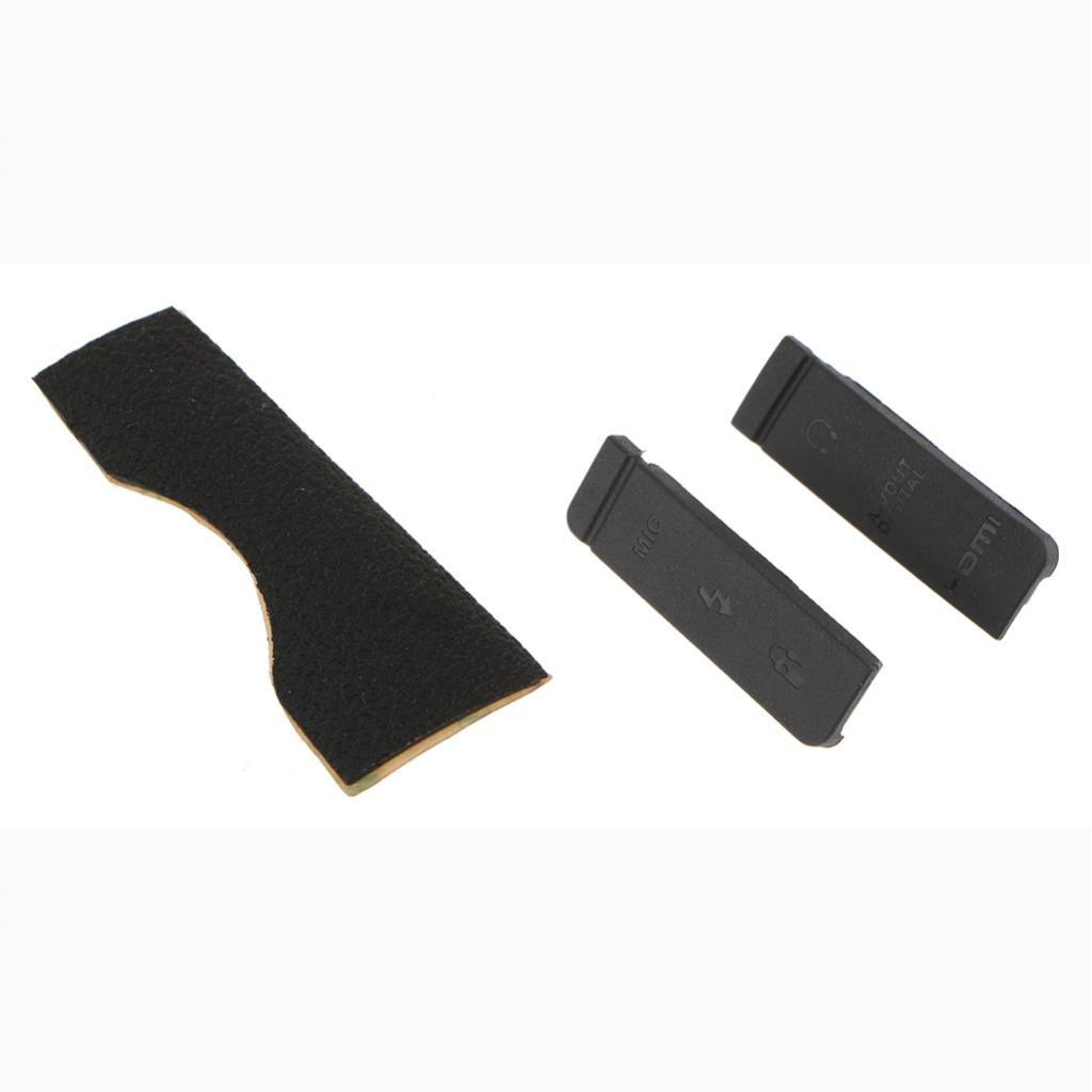CF SD Card Socket Slot Skin Rubber Cover + USB Lid for 5D3/5D Mark III