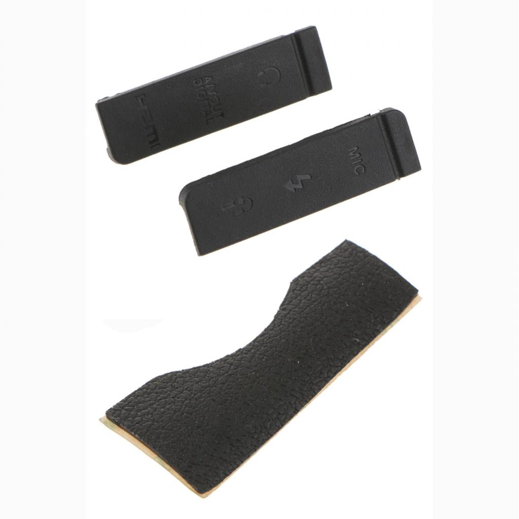 CF SD Card Socket Slot Skin Rubber Cover + USB Lid for 5D3/5D Mark III