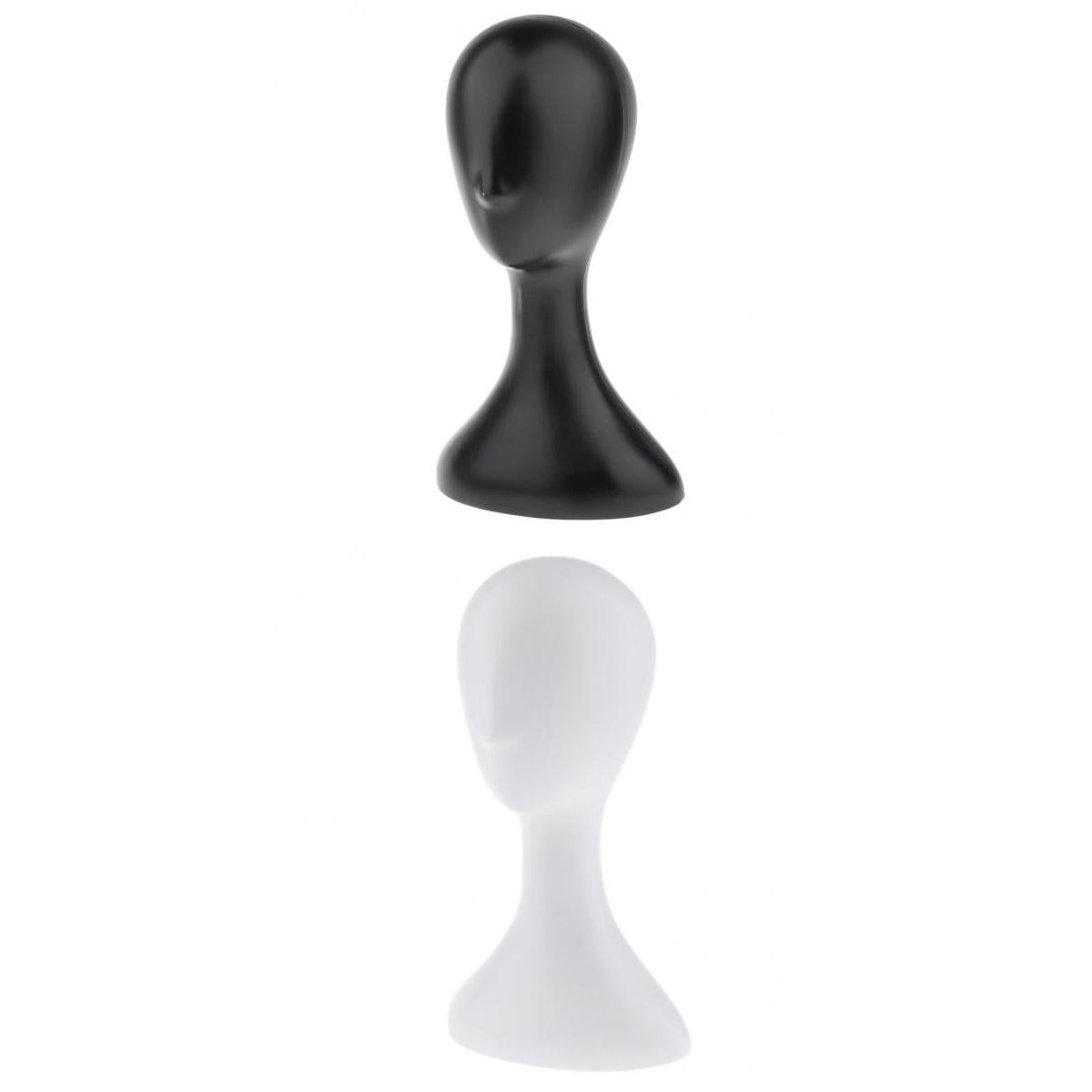 2 Pieces 16 Mannequin Head Model Manikin Wig Hat Scarf Display Stand Holder"