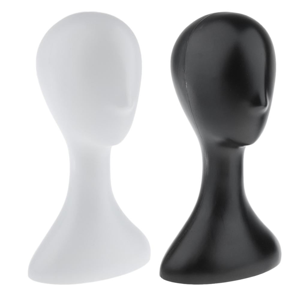 2 Pieces 16 Mannequin Head Model Manikin Wig Hat Scarf Display Stand Holder"