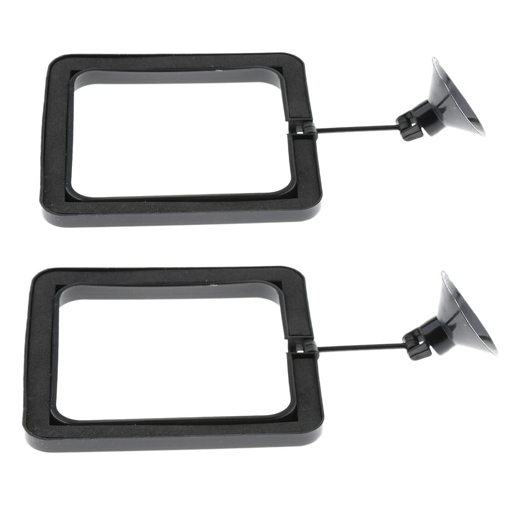 2 pcs Aquarium Fish Tank Fishes Feeding Flake Foods Rings Square Feeders