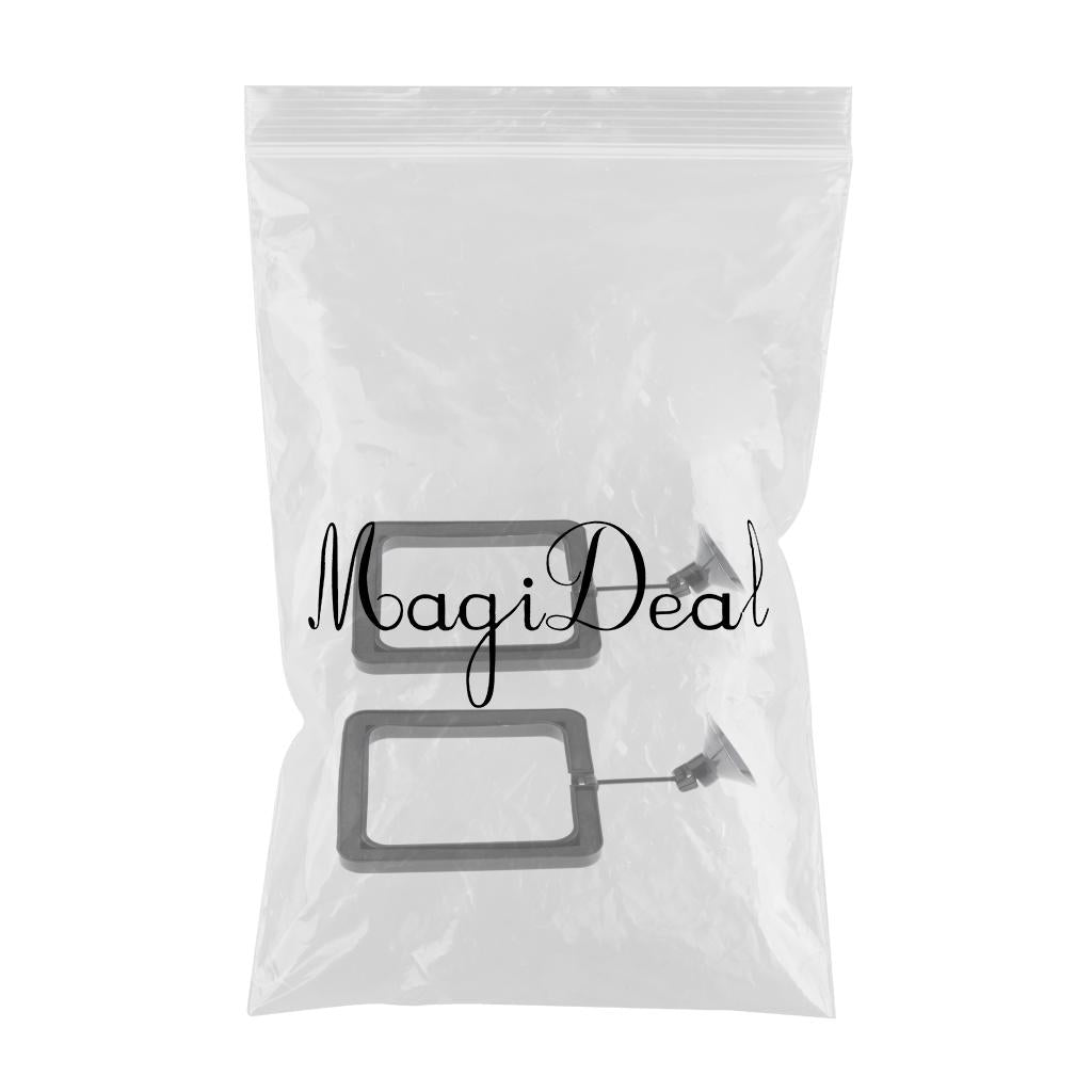 2 pcs Aquarium Fish Tank Fishes Feeding Flake Foods Rings Square Feeders