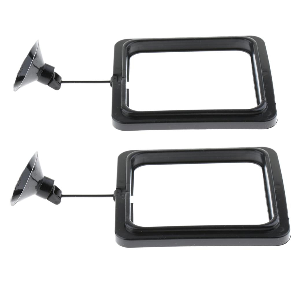 2 pcs Aquarium Fish Tank Fishes Feeding Flake Foods Rings Square Feeders