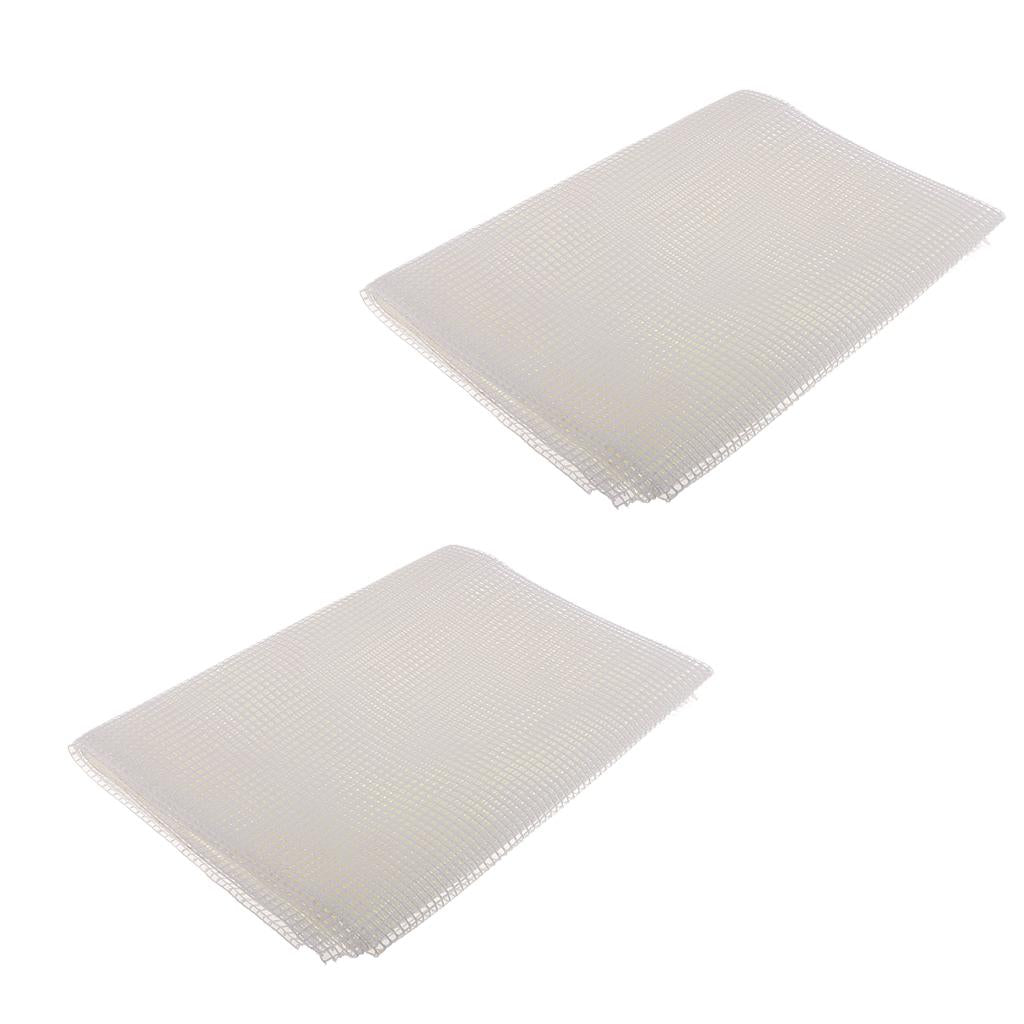 2pcs 1m/each Rug Hooking Mesh Canvas for Rug Making Latch Hook Crafts Work