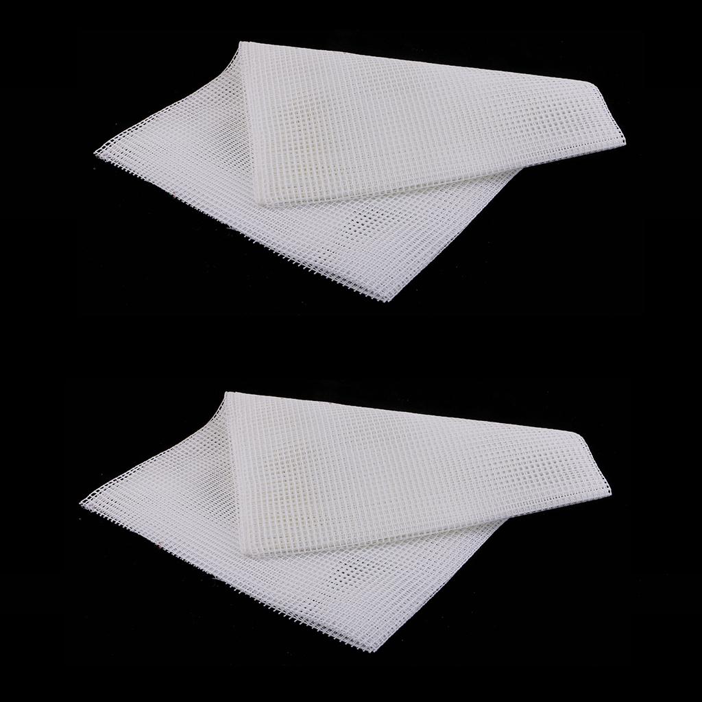 2pcs 1m/each Rug Hooking Mesh Canvas for Rug Making Latch Hook Crafts Work
