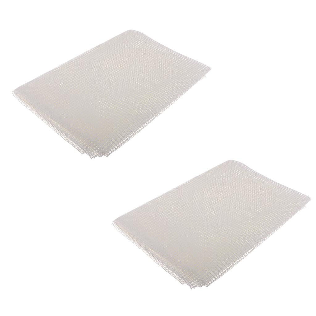 2pcs 1m/each Rug Hooking Mesh Canvas for Rug Making Latch Hook Crafts Work