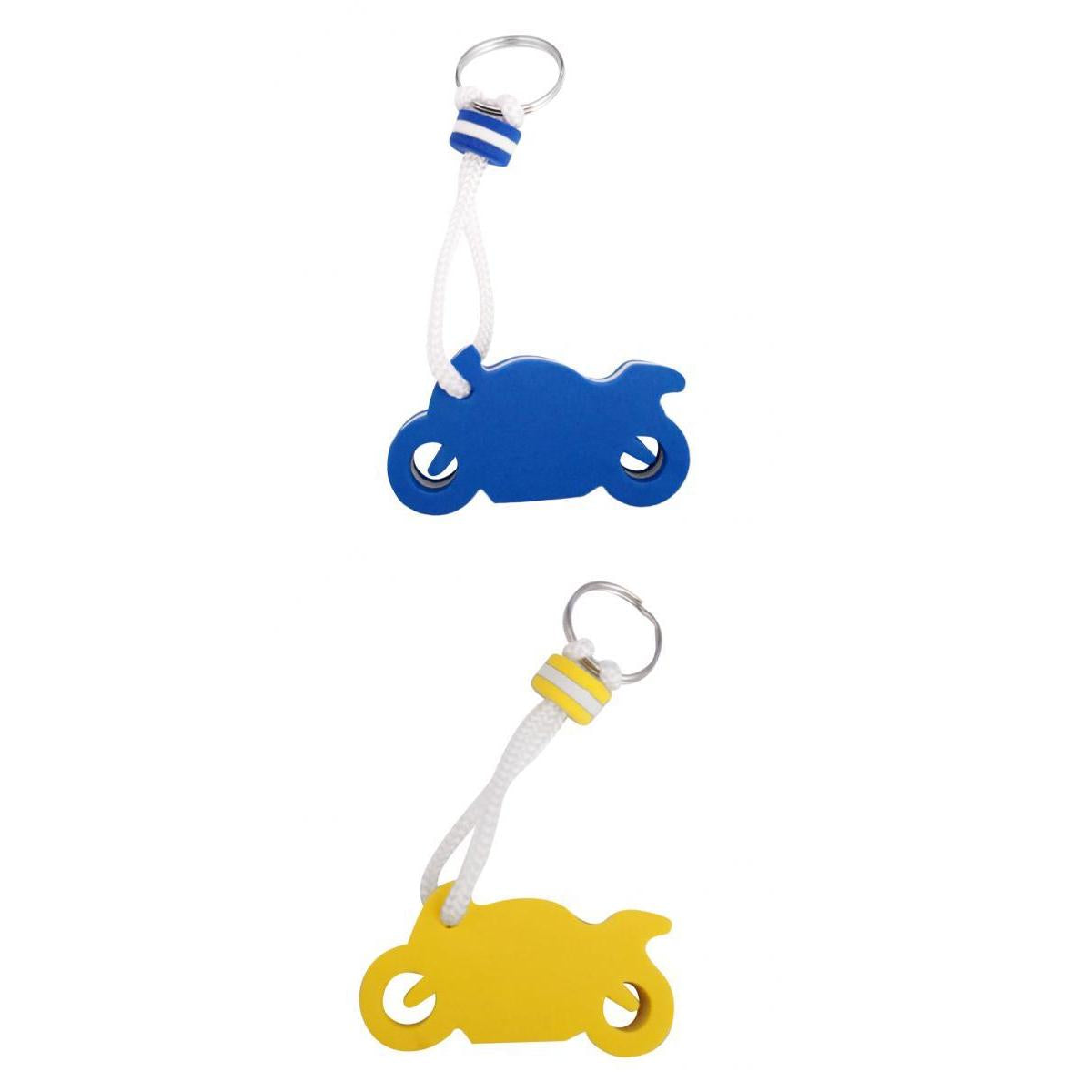2PCS Portable Floating Motorcycle Keyring Buoyant Key Ring for Water Sport