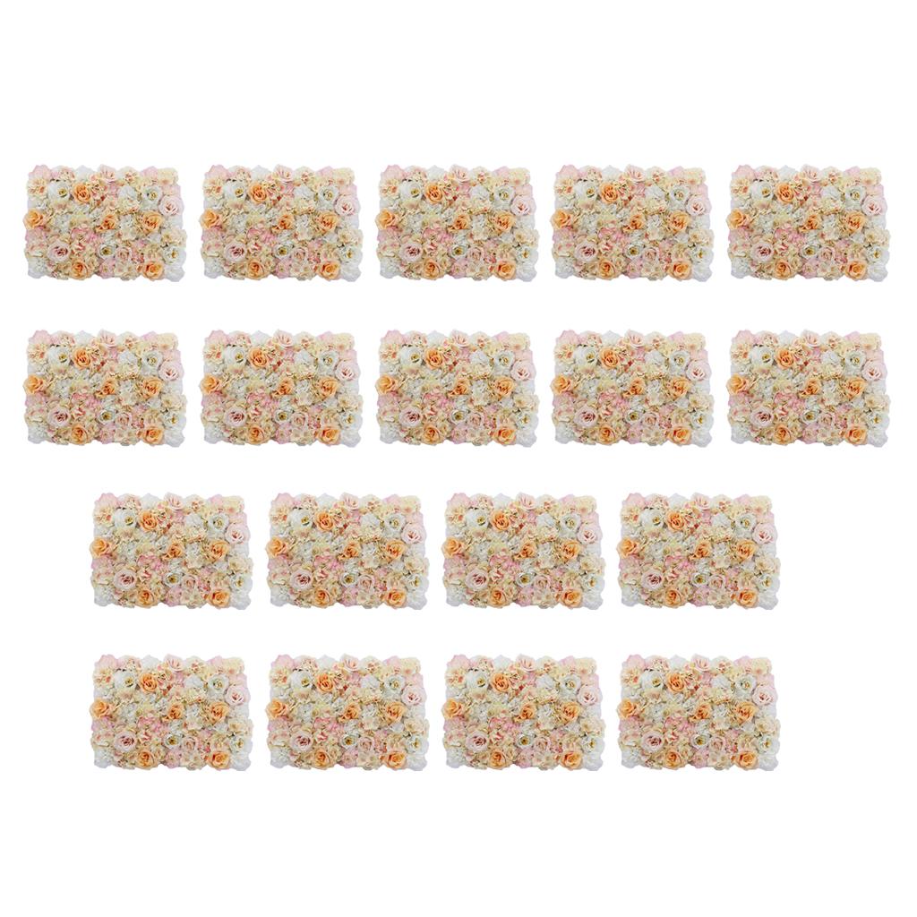 18x Artificial Flower Wall Wedding Venue Flower Pillar Main Road Decor