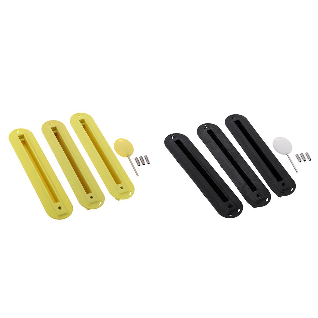 6 Piece Tri Box Surfing SUP Surfboard Fin Plug Set with Screw 01