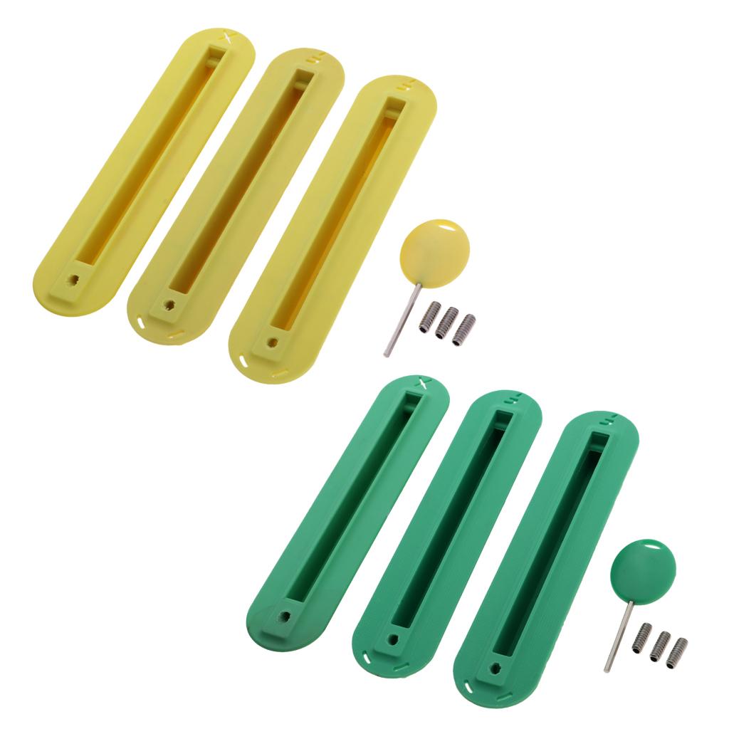 6 Piece Tri Box Surfing SUP Surfboard Fin Plug Set with Screw 02