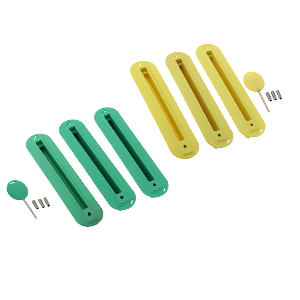 6 Piece Tri Box Surfing SUP Surfboard Fin Plug Set with Screw 02