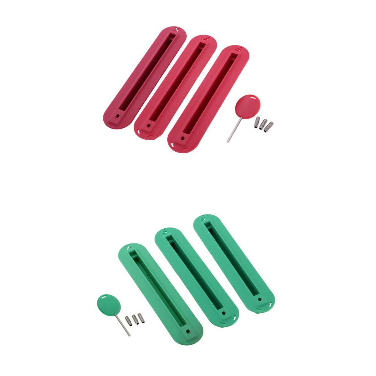 6 Piece Tri Box Surfing SUP Surfboard Fin Plug Set with Screw 03