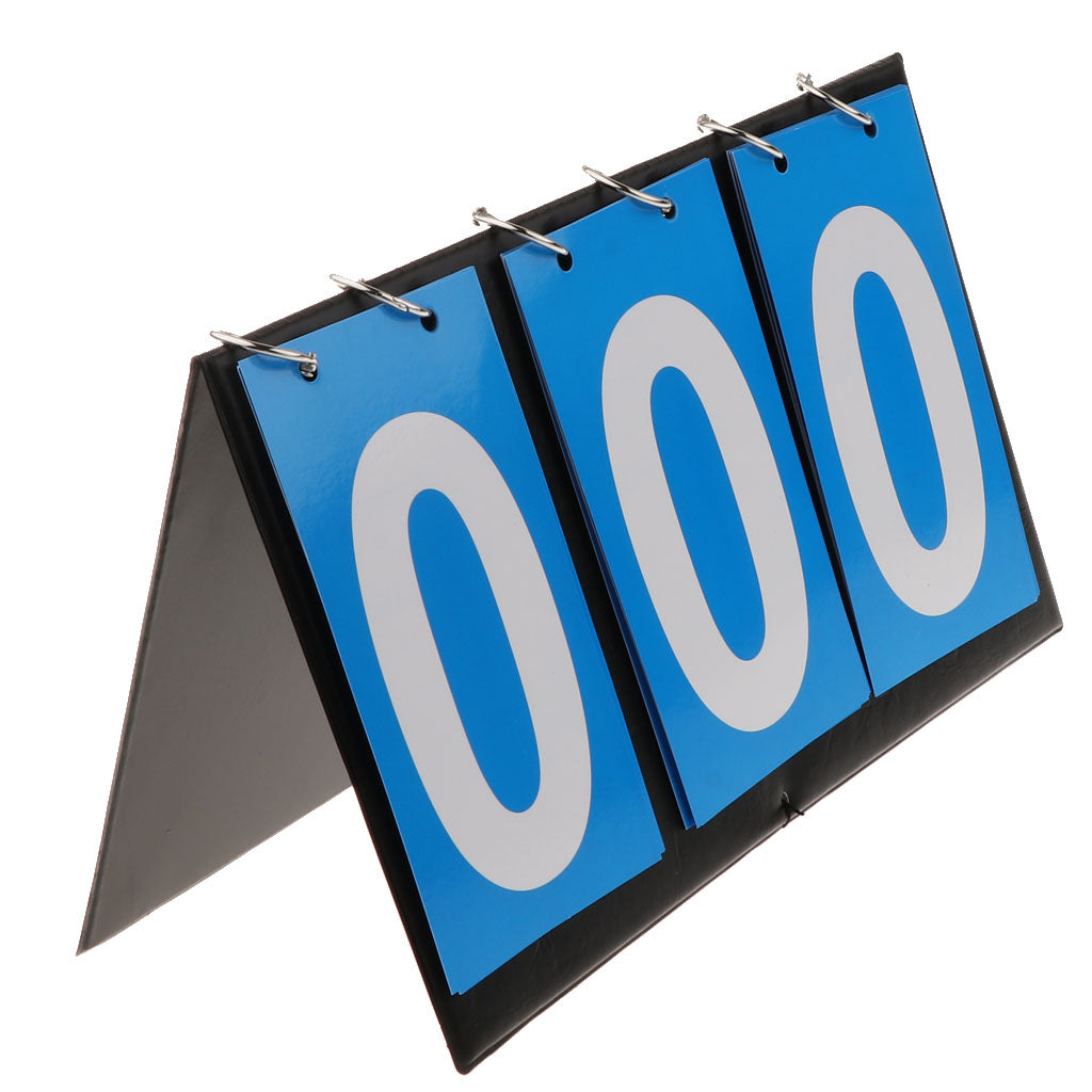 2 Piece 3-Digital Table Top Scoreboard Flipper for Basketball Football