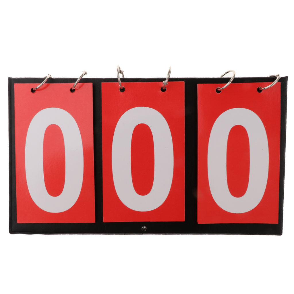 2 Piece 3-Digital Table Top Scoreboard Flipper for Basketball Football