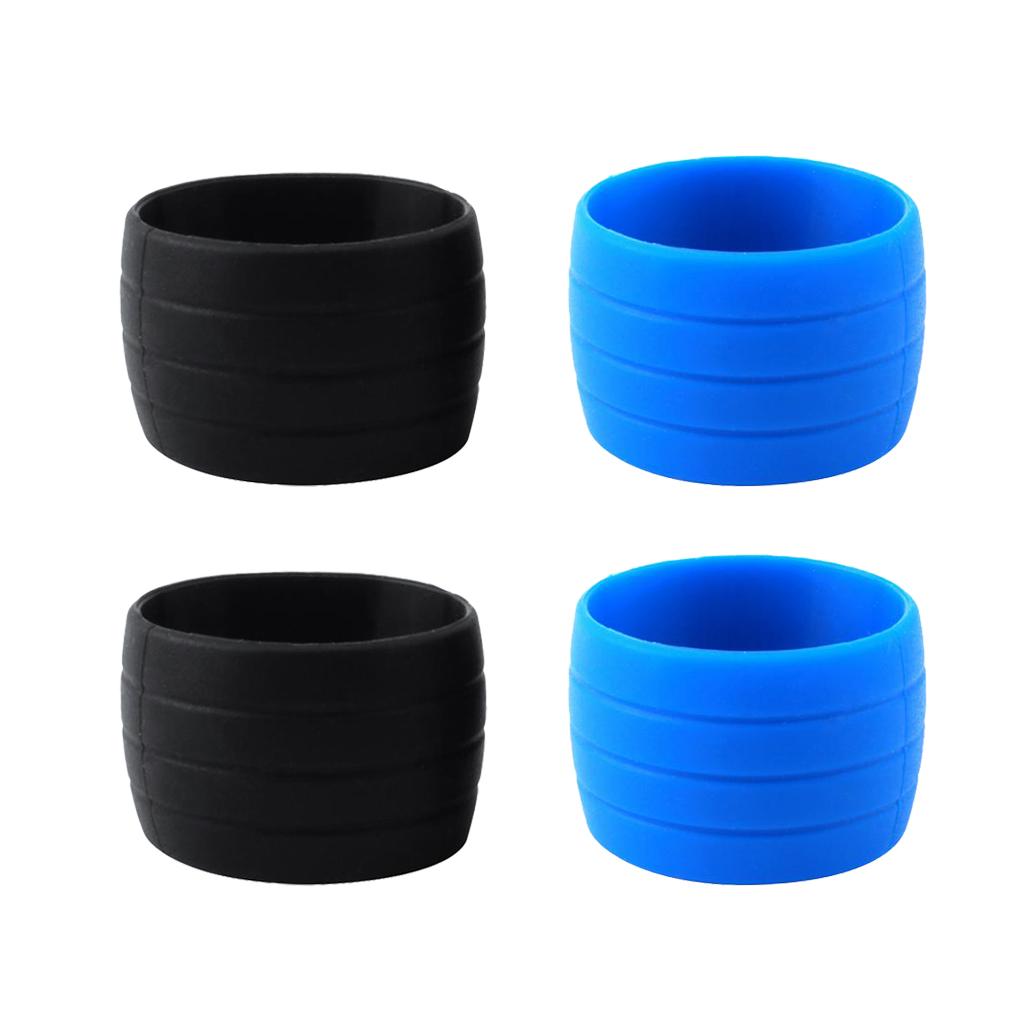 2 Pair Road Bike Drop Bar Fixed Gear Bicycle Handlebar Tape Bundle Ring 03