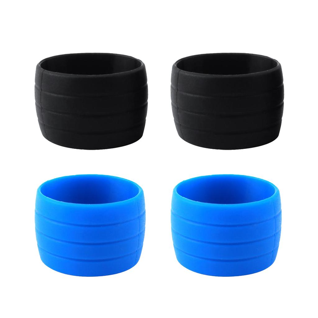 2 Pair Road Bike Drop Bar Fixed Gear Bicycle Handlebar Tape Bundle Ring 03