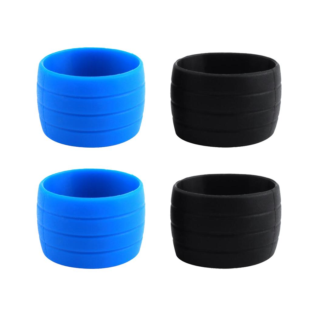 2 Pair Road Bike Drop Bar Fixed Gear Bicycle Handlebar Tape Bundle Ring 03