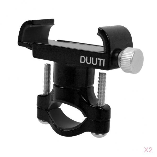 2 Pieces Aluminum Alloy Bicycle Phone Holder Cycling Handlebar Stem Mount 01
