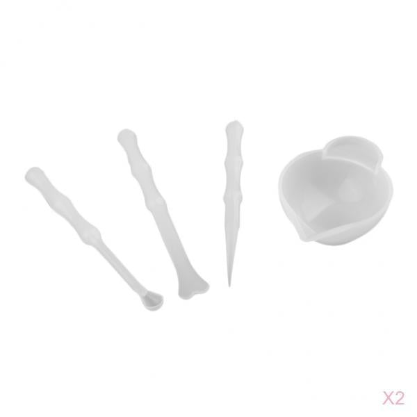 8Pcs Silicone Resin Measuring Mixing Cup DIY Jewelry Resin Glue Tools Set