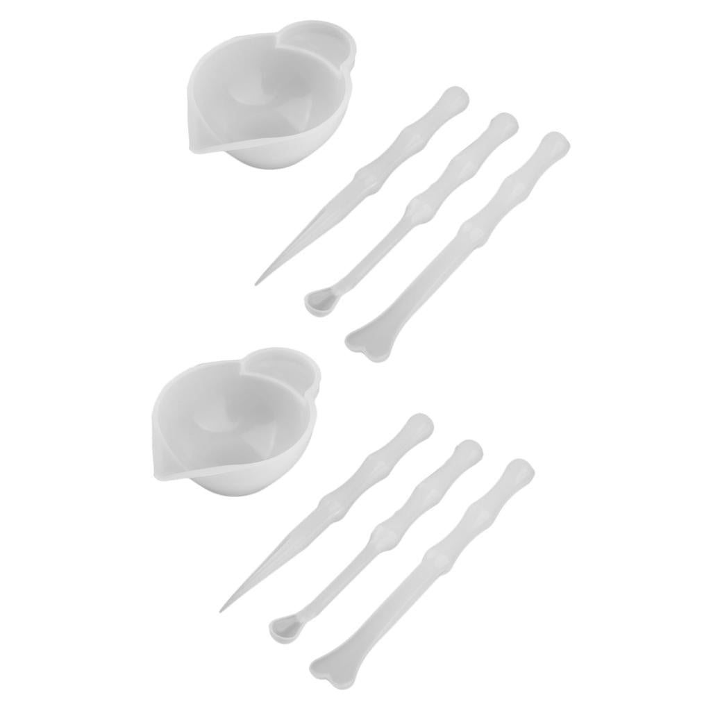 8Pcs Silicone Resin Measuring Mixing Cup DIY Jewelry Resin Glue Tools Set