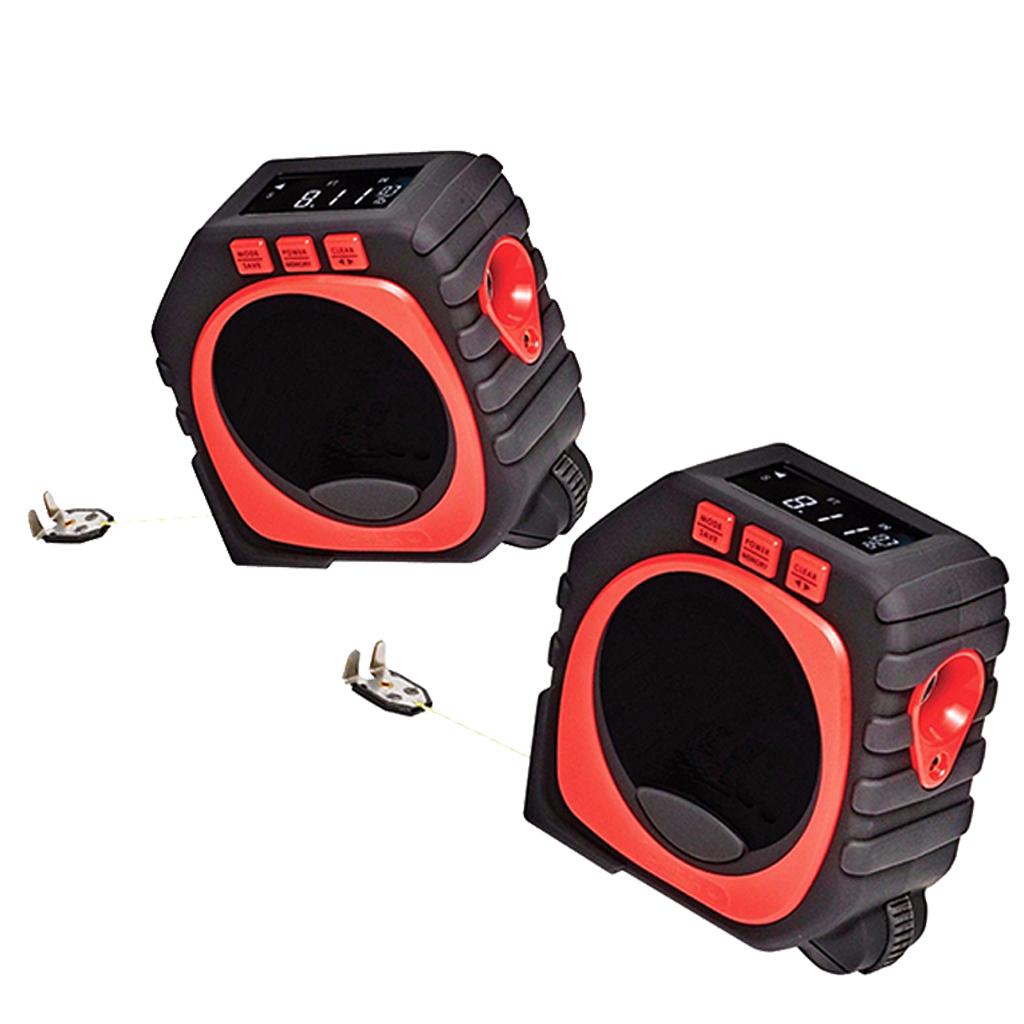 2Pc 3-in-1 Measure Digital Tape Measure String Mode/ Sonic Mode/ Roller Mode